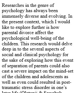 In your initial post, provide some background information that shows why this is an important topic to be explored further. Apply the scientific method by identifying one or more appropriate research areas of psychology that your topic might align to that